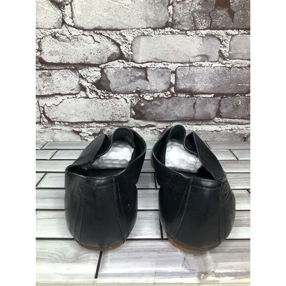 Zero+Maria Cornejo Black Leather Peep Toe Loafer Flats Women’s Sz 39EU/8.5M US - Picture 5 of 16